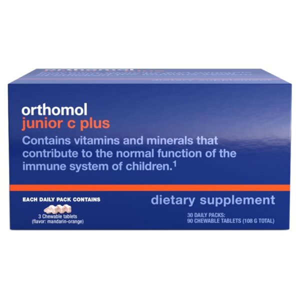 Version 1.0.0 Orthomol Immun Junior C Plus multivitamínico infantil sabor mandarina