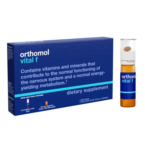 Version 1.0.0 Orthomol Vital F multivitaminico vial 7 dias para mujeres