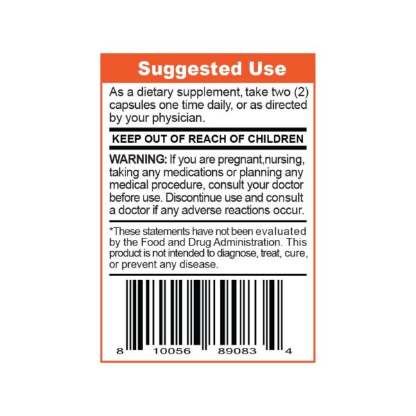 Etiqueta de producto Oshianic Vitamina C 60Ct 1700MG