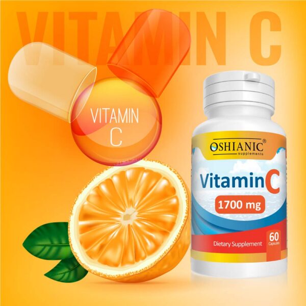 Interior de Oshianic Vitamina C 60Ct 1700MG