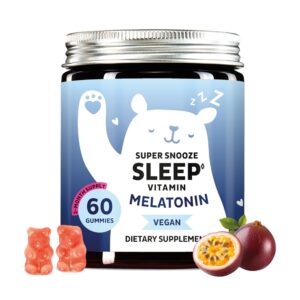 Frasco de ositos veganos con melatonina para dormir