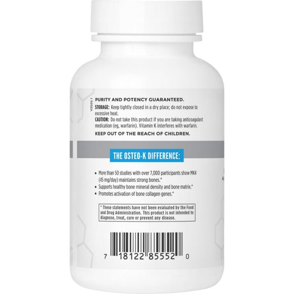 Etiqueta de vitamina D y K