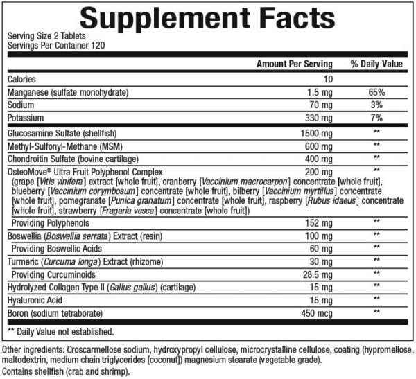 Version 1.0.0 Etiqueta del producto OsteoMove Joint Care