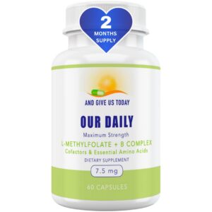 Our Daily Vites complejo b suplemento botella frontal