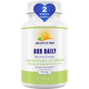 Our Daily Vites L-Metilfolato complejo b envase frontal 60 cápsulas