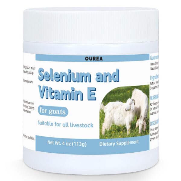 Frasco de Selenium & Vitamin E para cabras