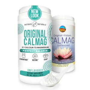 Version 1.0.0 Outback Naturals calcio magnesio polvo 2:1, vista frontal