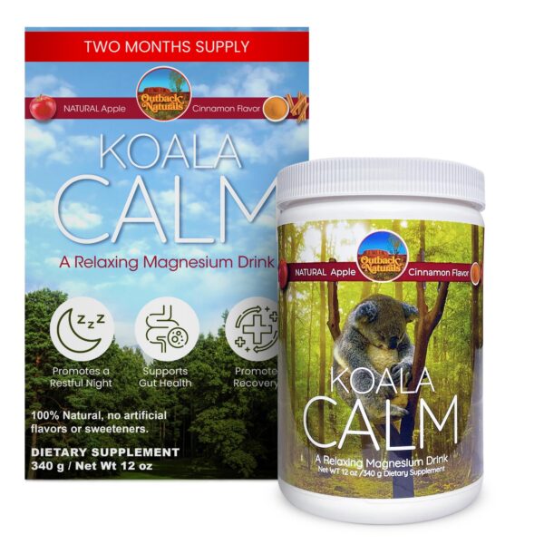 Version 1.0.0 Frente del frasco Outback Naturals Calm Magnesium Powder