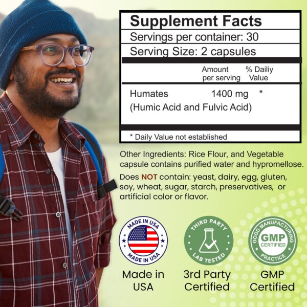 Etiqueta frontal Outback Naturals Fulvic Humic Mineral Blend