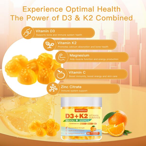 Version 1.0.0 Gomitas de color naranja en frasco