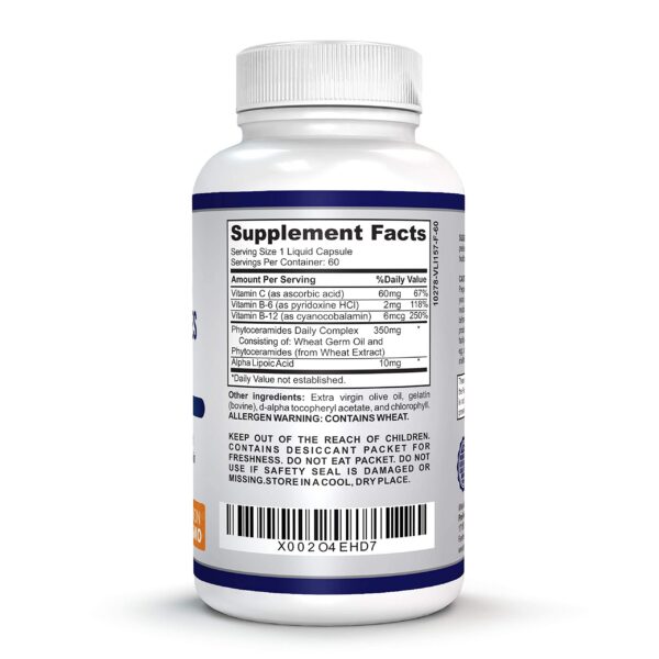 Version 1.0.0 Cápsulas líquidas en primer plano