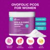 Ovofolic frasco de suplemento para fertilidad femenina