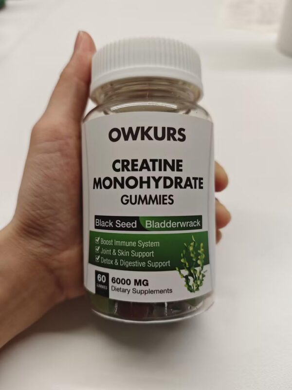 Gomitas en tarro de creatina monohidrato