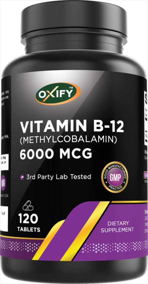 Version 1.0.0 Oxify Vitamina B-12 tableta frontal