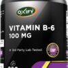 Frasco Oxify vitamina B-6 100 mg