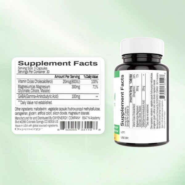 Detalles del envase de magnesio triple complejo