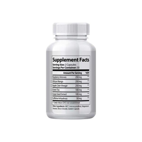 Etiqueta de Ozen Vitta Keto cápsulas