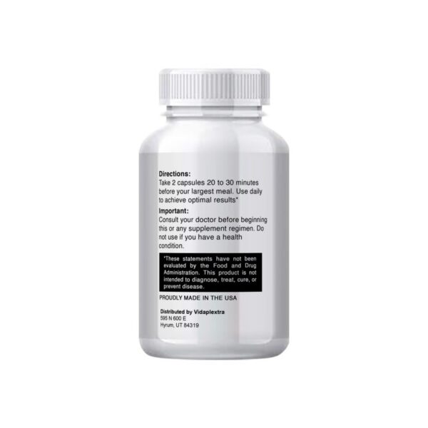 Interior de la caja con 60 cápsulas