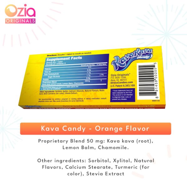 Version 1.0.0 Cerca caramelos Ozia Originals kava kava sabor naranja y ginger mint