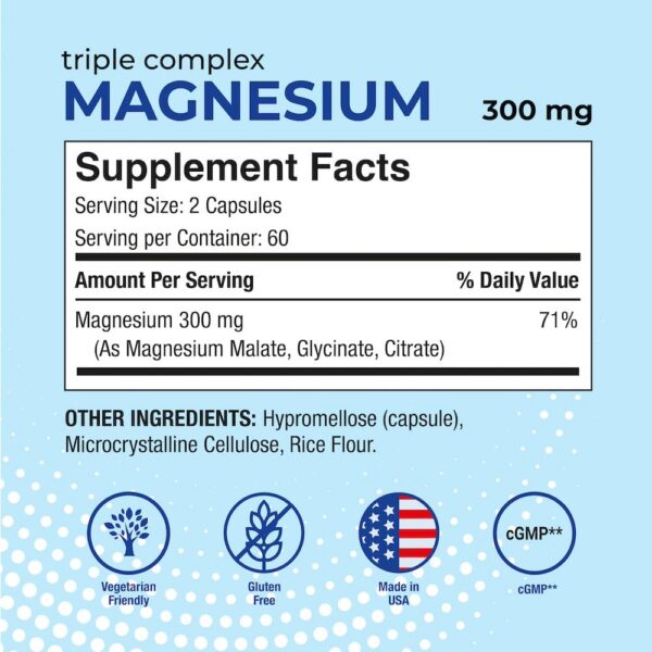 Etiqueta Puregen Labs Triple Magnesium