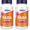PABA-acido-para-aminobenzoico-NOW-suplementos-100-cápsulas