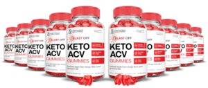Pack 10 gomitas Blast Off Keto ACV 1000mg vinagre sidra manzana salud