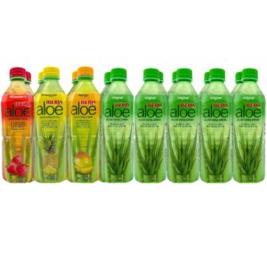 Version 1.0.0 Pack 16 bebidas Iberia de aloe vera con pulpa y sabores variados