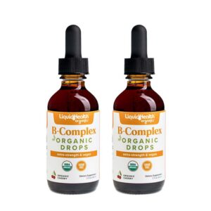 Pack de 2 frascos de gotas líquidas vitamina B LiquidHealth