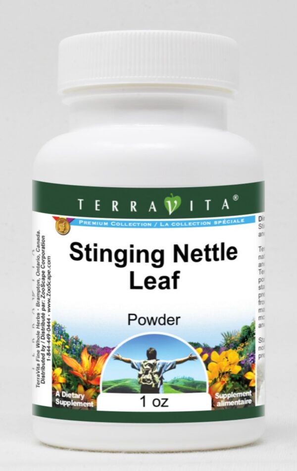 Version 1.0.0 Paquete de 3 polvo hoja de ortiga TerraVita 1 oz cada uno