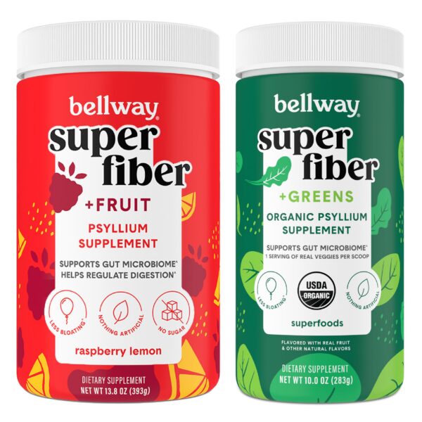Pack Bellway Super Fiber fruta y greens para digestión