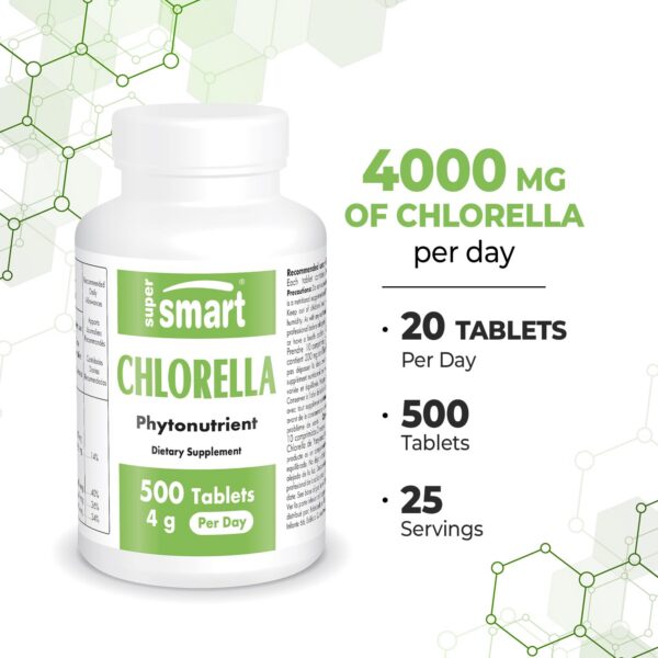Version 1.0.0 Pack de clorella tabletas Supersmart 500 unidades