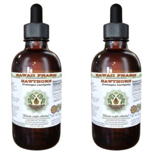 Pack doble de extracto espino blanco sin alcohol Hawaii Pharm 4 oz