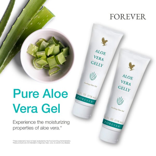Paquete doble gel aloe vera sin gluten para cuidado piel