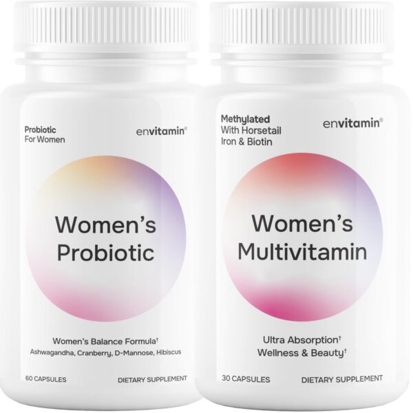 pack envitamin probióticos y multivitaminas para mujeres
