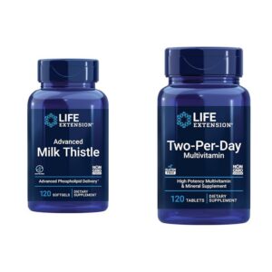 Pack Life Extension Cardo Mariano Avanzado y multivitamínico 120 softgels y 120 tabletas