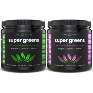 Version 1.0.0 Pack NutraChamps Super Greens suplemento antioxidante