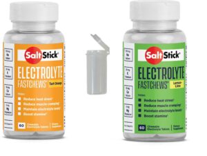 Pack SaltStick FastChews 120 tabletas electrolitos naranja y limón