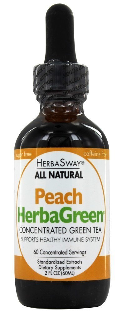 Pack de té Herbagreen durazno 2oz Herbasway caja