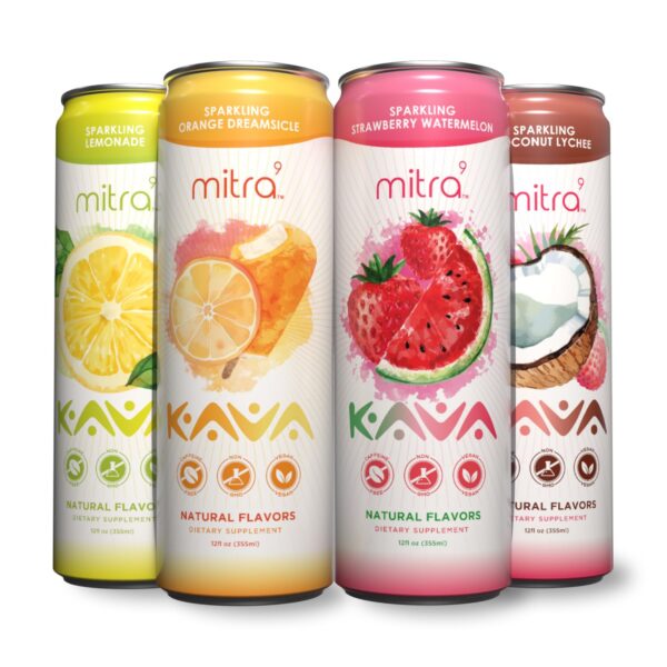 Pack variado bebidas botánicas MITRA9 sabor kava natural