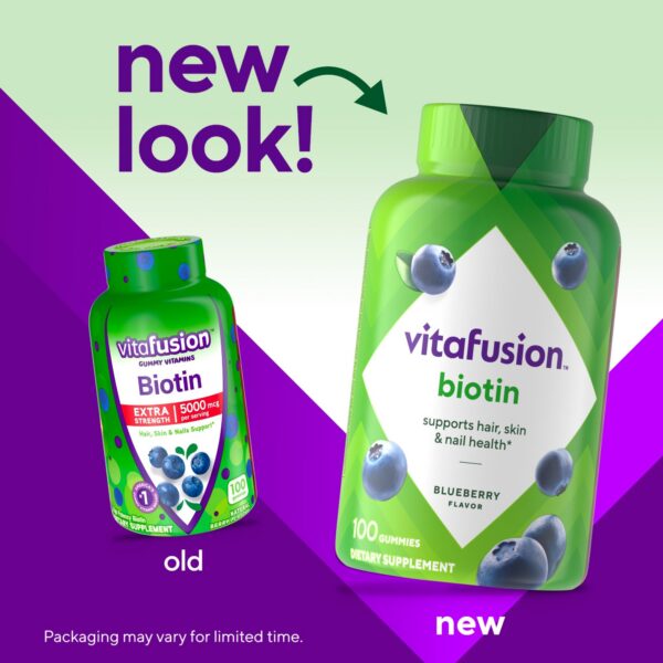 Pack Vitafusion vitaminas de biotina para cabello