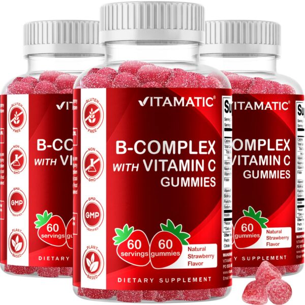 Pack 3 gomitas vitamina B Vitamatic 180 unidades total