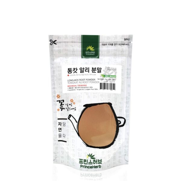 Packaging producto polvo Tongkat Ali 100% natural 4 oz
