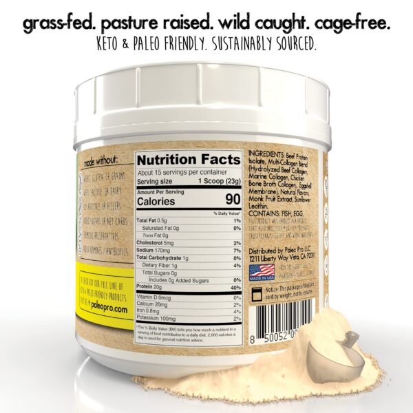 Etiqueta PaleoPro Protein+ Multi-Colágeno
