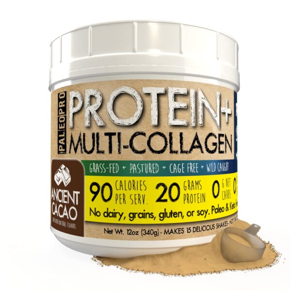 Frasco PaleoPro Protein+ Multi-Colágeno cacao antiguo