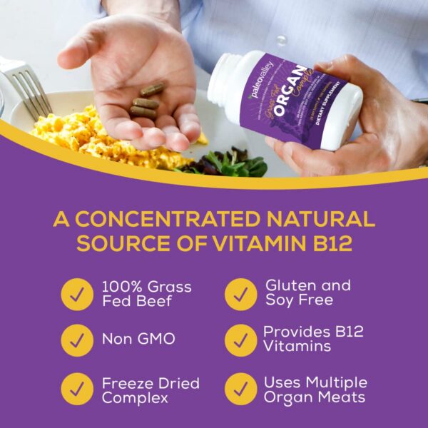 Riñón de res liofilizado Paleovalley etiqueta