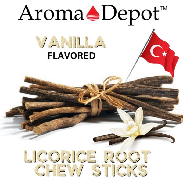Palitos masticables natural licorice vainilla aroma depot