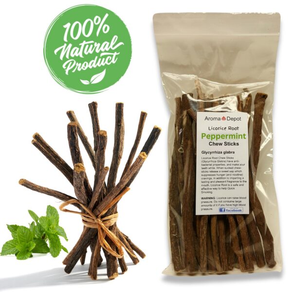 Version 1.0.0 Palitos regaliz sabor menta naturales para salud bucal