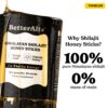 Palitos Shilajit Better Alt presentación y etiquetado frontal