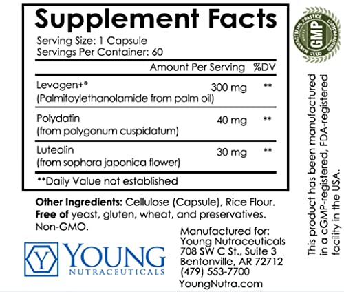 Palmitoylethanolamide PEA Luteolin Polydatin