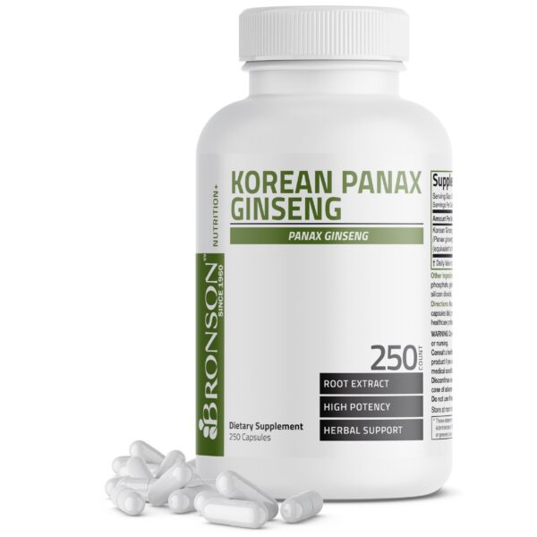 Version 1.0.0 Panax Ginseng Coreano Bronson para energía y memoria